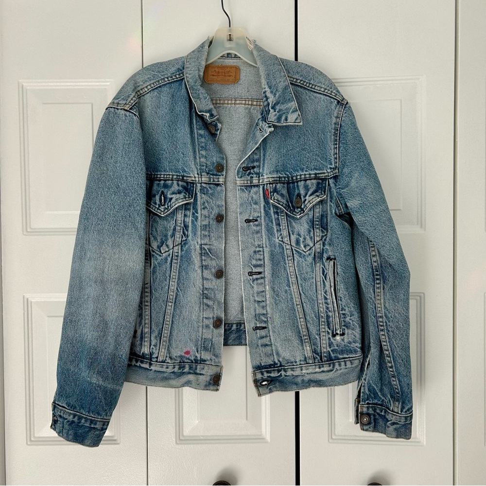 Vintage 1970’s Levis Strauss Trucker Denim Jacket 70506 0216 Men’s Size 44 Large